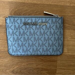Michael Kors Blue Wristlet Purse Wallet